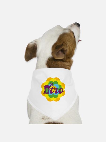 REHtro Retro - Hunde-Bandana Dreieckstuch - Weiß