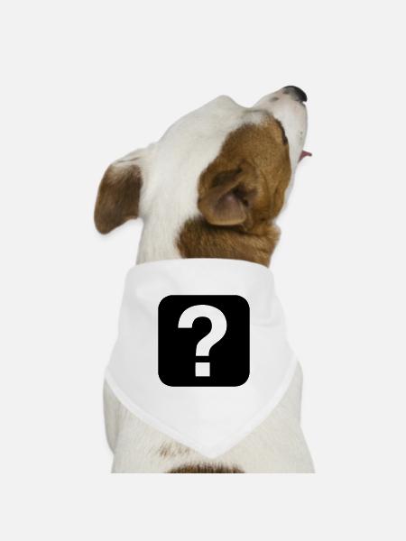 Hilfe - Help - Hunde-Bandana Dreieckstuch - Weiß