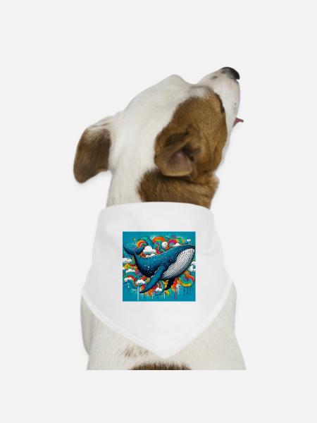 Wal - Hunde-Bandana Dreieckstuch - Weiß