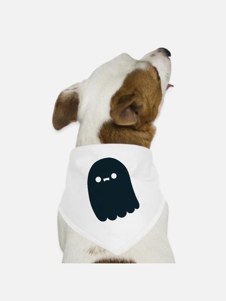 Geist - Hunde-Bandana Dreieckstuch - Weiß