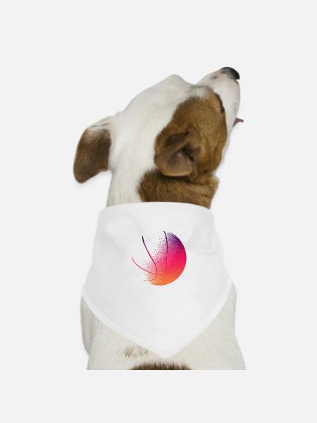 Basketball - Hunde-Bandana Dreieckstuch - Weiß