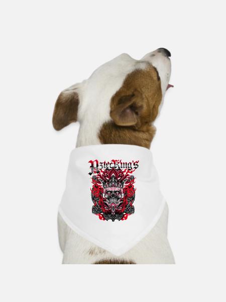 Aztec Kings - Hunde-Bandana Dreieckstuch - Weiß