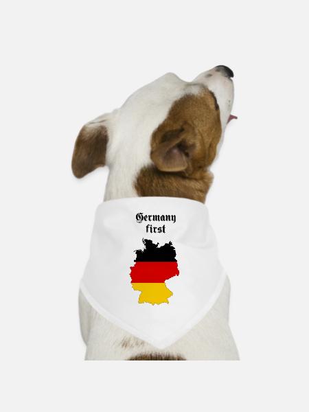 Germany - Hunde-Bandana Dreieckstuch - Weiß