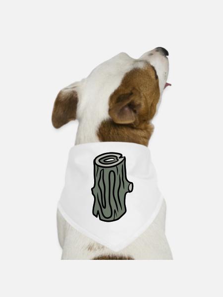 greenLog - Hunde-Bandana Dreieckstuch - Weiß