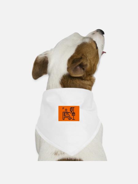 Lustige Zitat Witz Chemo Tag Krebszerstörung - Hunde-Bandana Dreieckstuch - Weiß