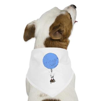 Heißluftballon - Hunde-Bandana Dreieckstuch - Weiß - Vorne