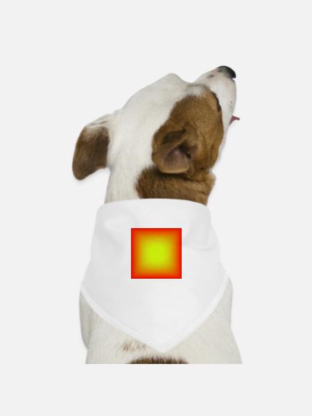 Muster - Hunde-Bandana Dreieckstuch - Weiß