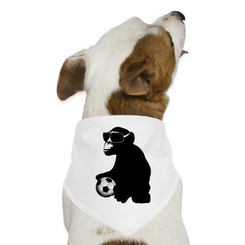 soccer monkey - Hunde-Bandana Dreieckstuch - Weiß - Vorne