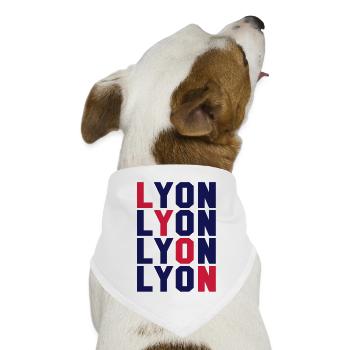Lyon Gitter - Hunde-Bandana Dreieckstuch - Weiß - Vorne