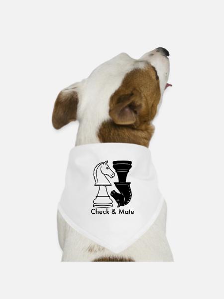 Elegantes botanisches Line-Art-Design - Hunde-Bandana Dreieckstuch - Weiß