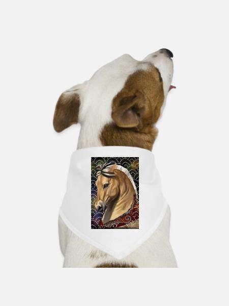 Poster Fjord - Hunde-Bandana Dreieckstuch - Weiß