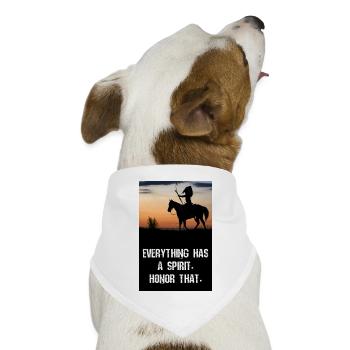 Weisheit der amerikanischen Ureinwohner - Hunde-Bandana Dreieckstuch - Weiß - Vorne