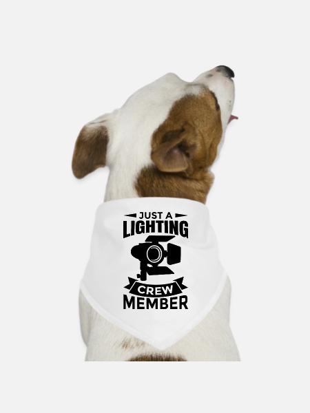Lichtregie - Hunde-Bandana Dreieckstuch - Weiß