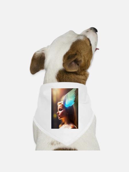 Macht - Hunde-Bandana Dreieckstuch - Weiß