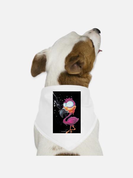 Flymingo 2 - Hunde-Bandana Dreieckstuch - Weiß