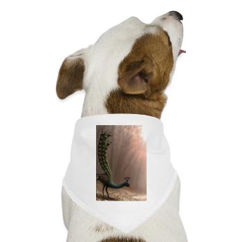 Phantastisches Kreaturen-Design mit Fantasie-Tier - Hunde-Bandana Dreieckstuch - Weiß - Vorne