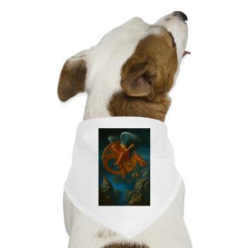 Fantasy Mechanisches fliegendes Kreaturendesign - Hunde-Bandana Dreieckstuch - Weiß - Vorne