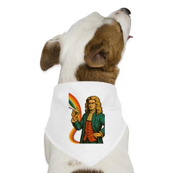 Psychedelische Kunst Big Count - Hunde-Bandana Dreieckstuch - Weiß - Vorne