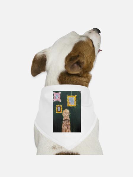 Die Kunst der Riemann-Hypothese - Hunde-Bandana Dreieckstuch - Weiß