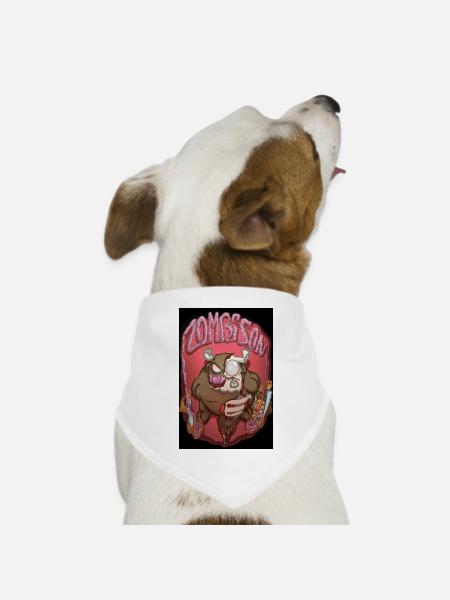 Zombison 3 Poster - Hunde-Bandana Dreieckstuch - Weiß