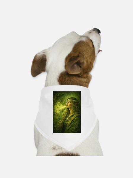 neuer Odem - Hunde-Bandana Dreieckstuch - Weiß
