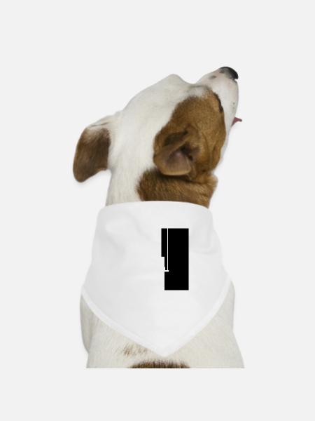 Der Maler - Hunde-Bandana Dreieckstuch - Weiß