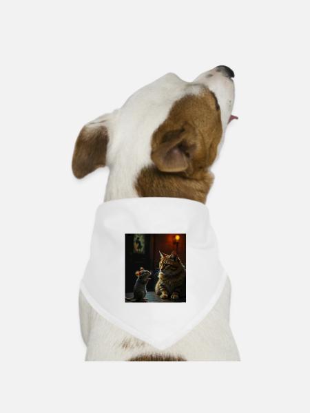 Didimaus69 - Hunde-Bandana Dreieckstuch - Weiß