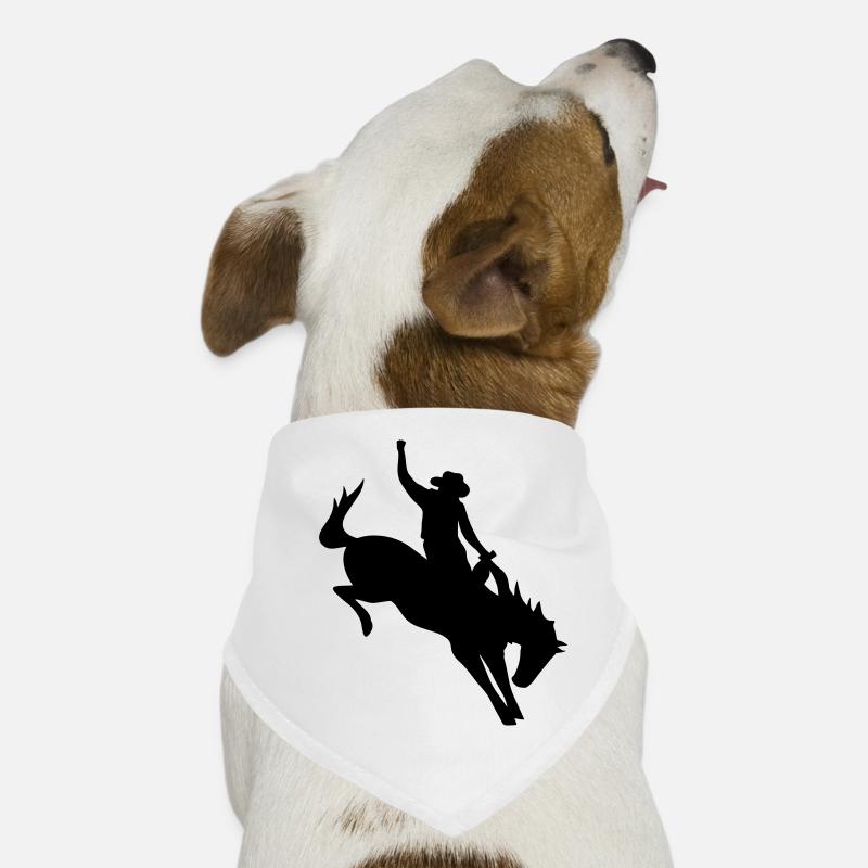 Cowboy beim Rodeo Hunde-Bandana