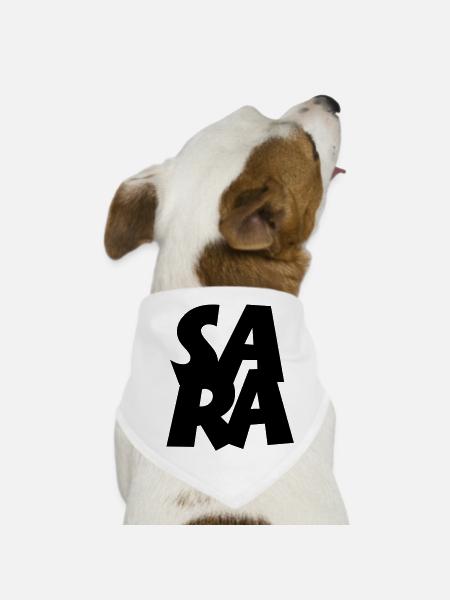 Sara - Hunde-Bandana - Weiß - Vorne