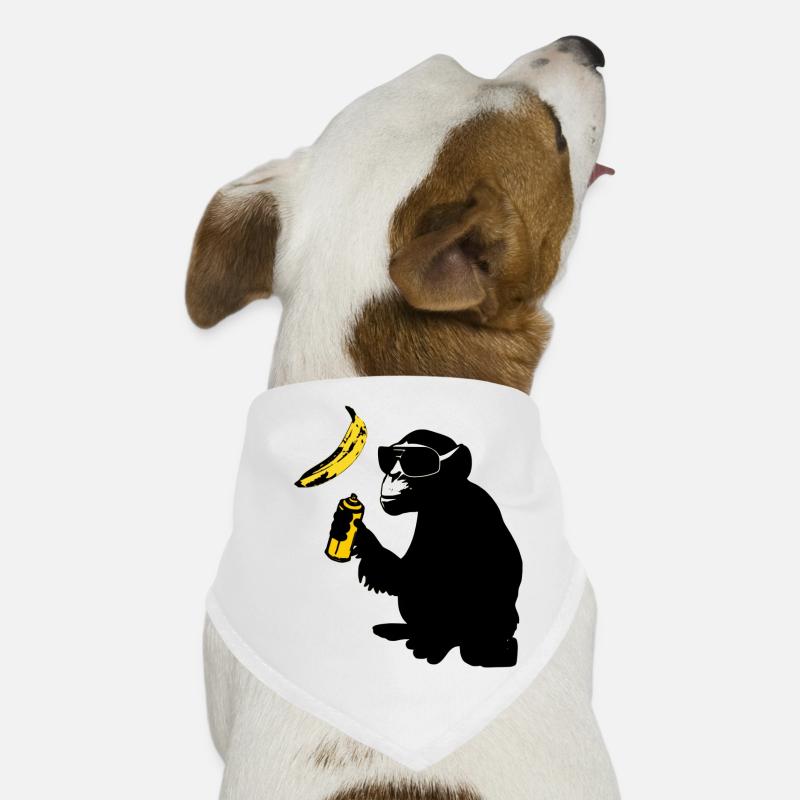 monkey sprayed banana Dog Bandana