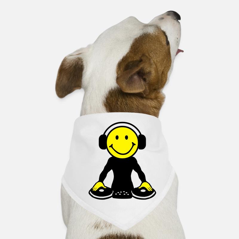 DJ - Hunde-Bandana - Weiß