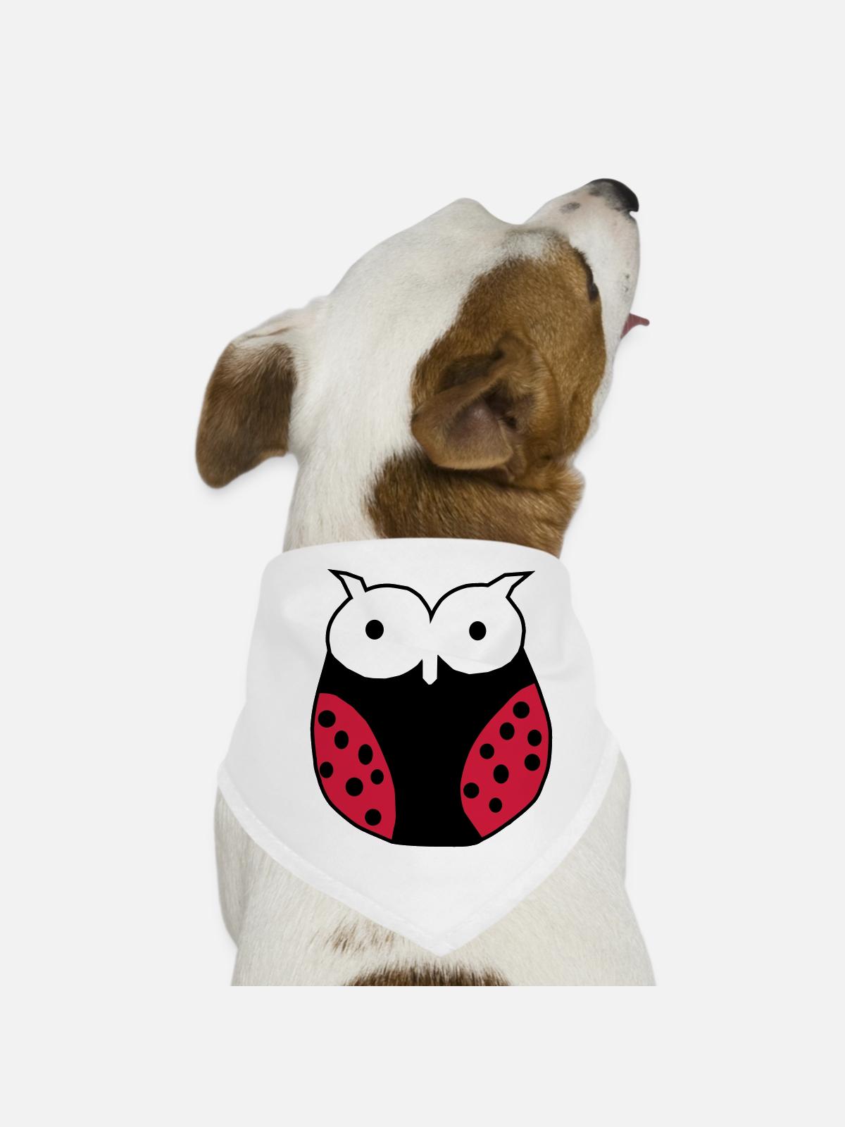 Ladybug Gross - Dog Bandana - white - Front