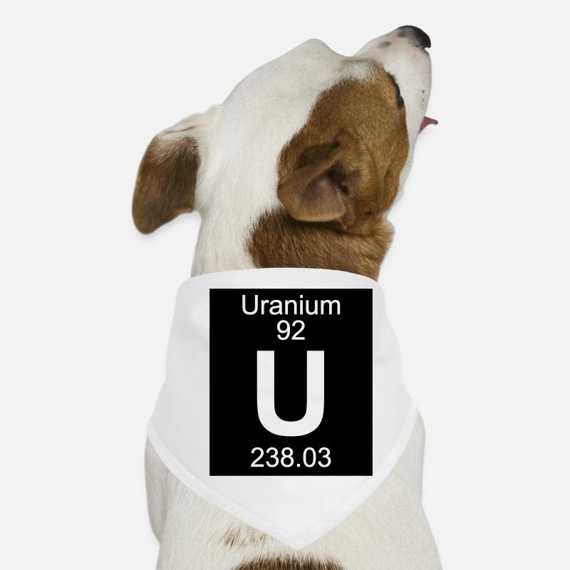Element 92 - u (uranium) - Inverse (Full) Bandana pour chien