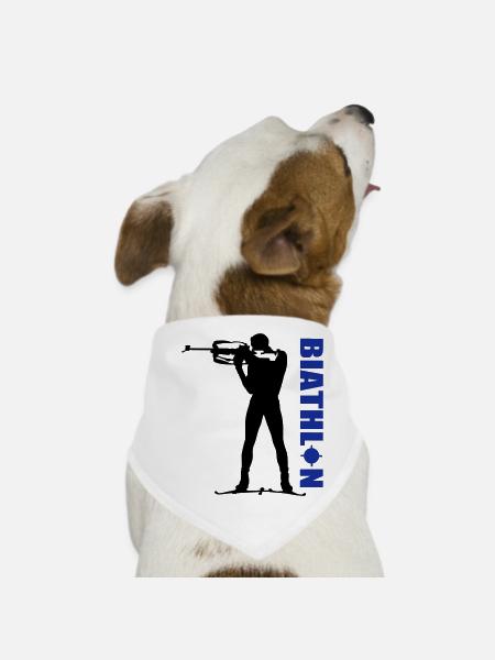 Biathlon - Bandana pour chien - blanc - Devant