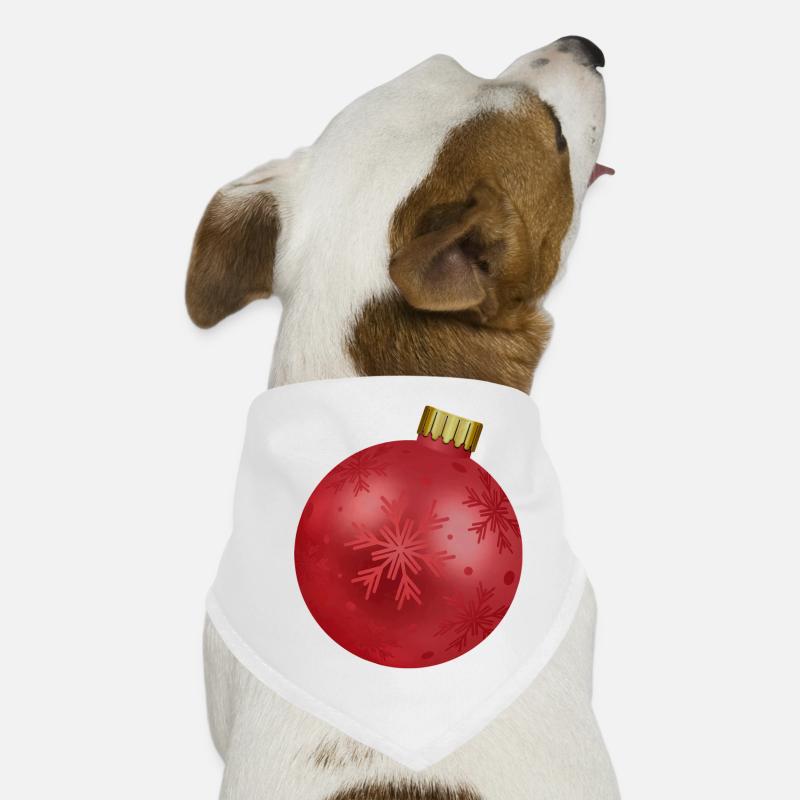Weihnachtskugel schwanger Babybauch Geschenk Hunde-Bandana