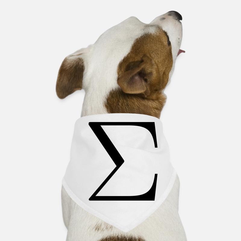 LETTRE MAJUSCULE GRECQUE SIGMA Bandana pour chien