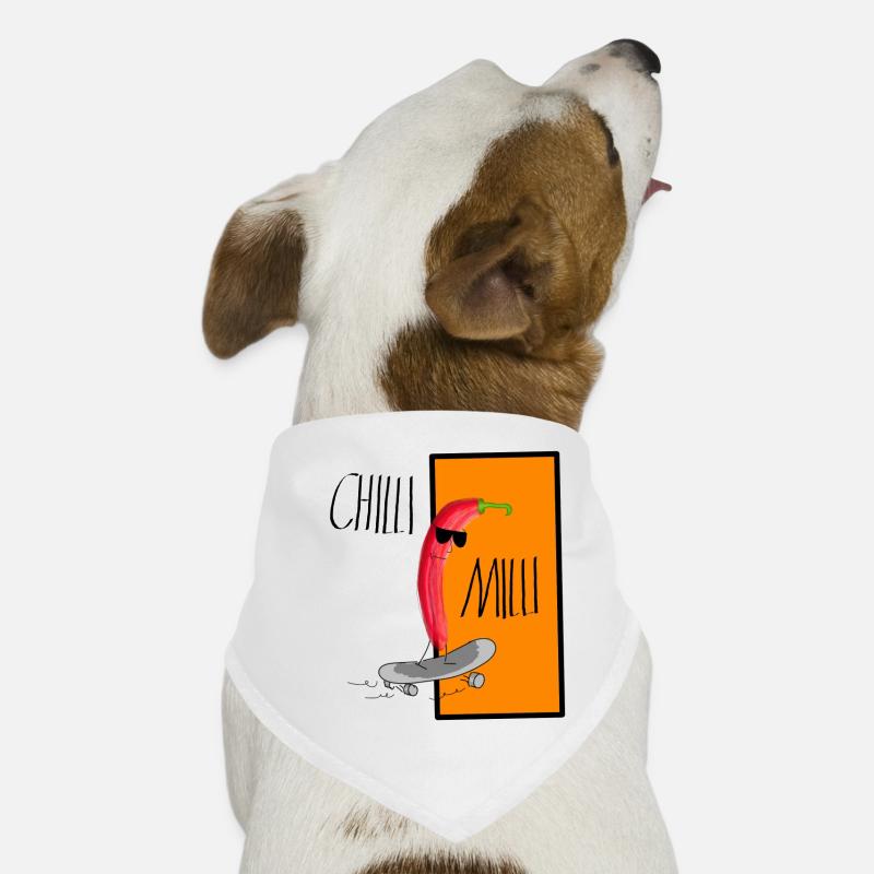 Chilli Milli 3D - Bandana pour chien - blanc