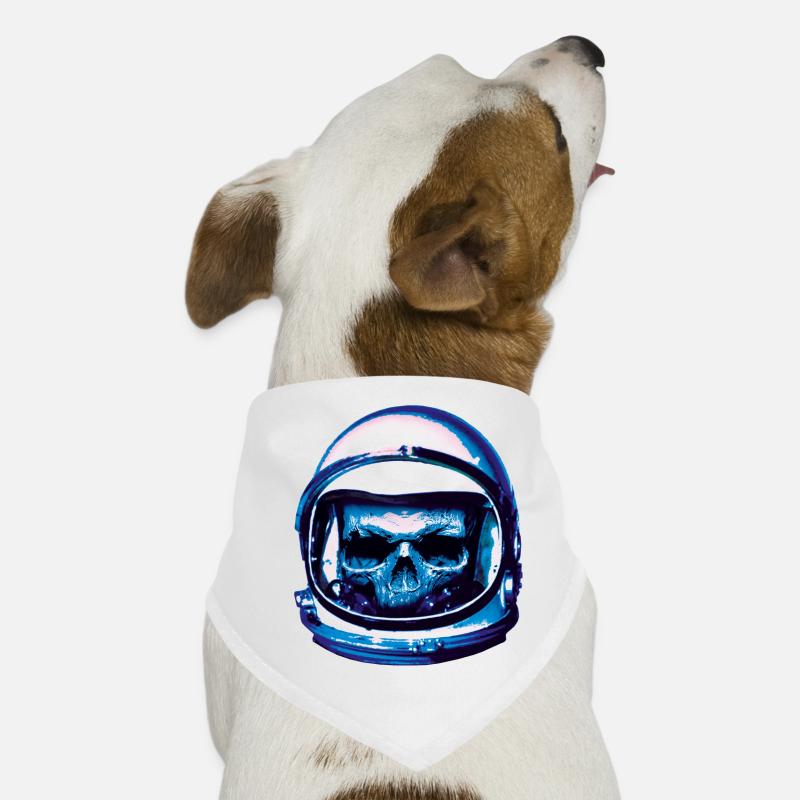 Astronaute Skull Bandana pour chien