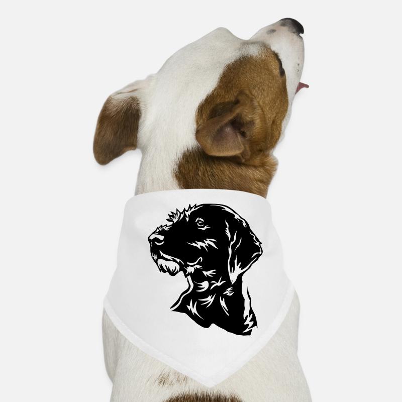 Deutsch Drahthaar Kopf Hunde-Bandana