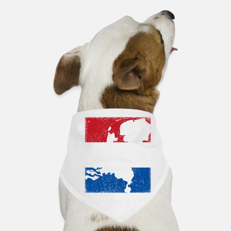 Pays-Bas drapeau avec carte / contour Bandana pour chien