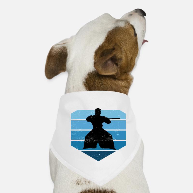 Aikido Fighter Retro Men Garçons Aïkido Bandana pour chien