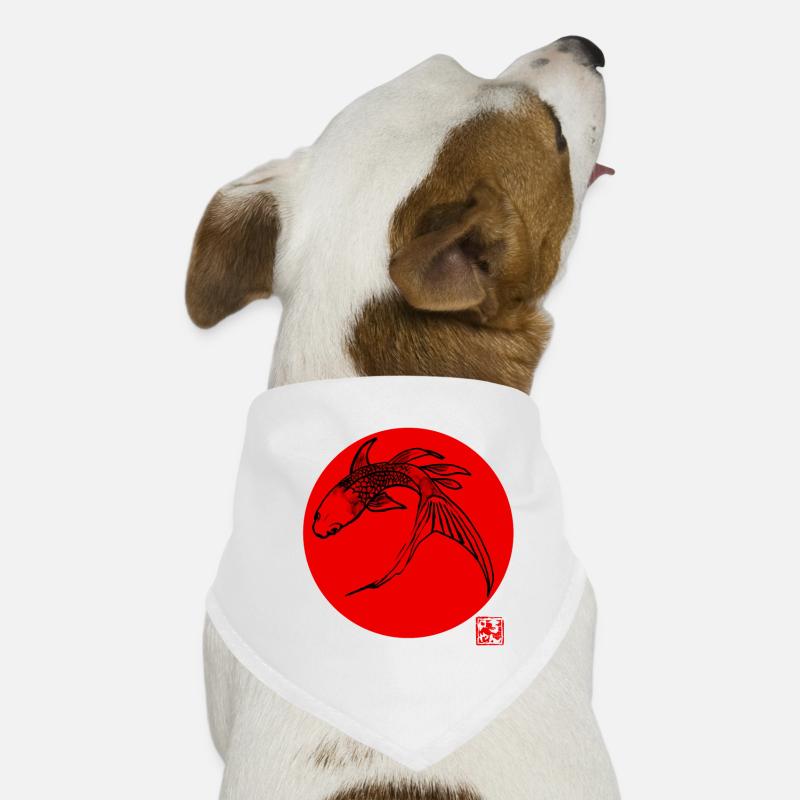 carp koi red Bandana pour chien