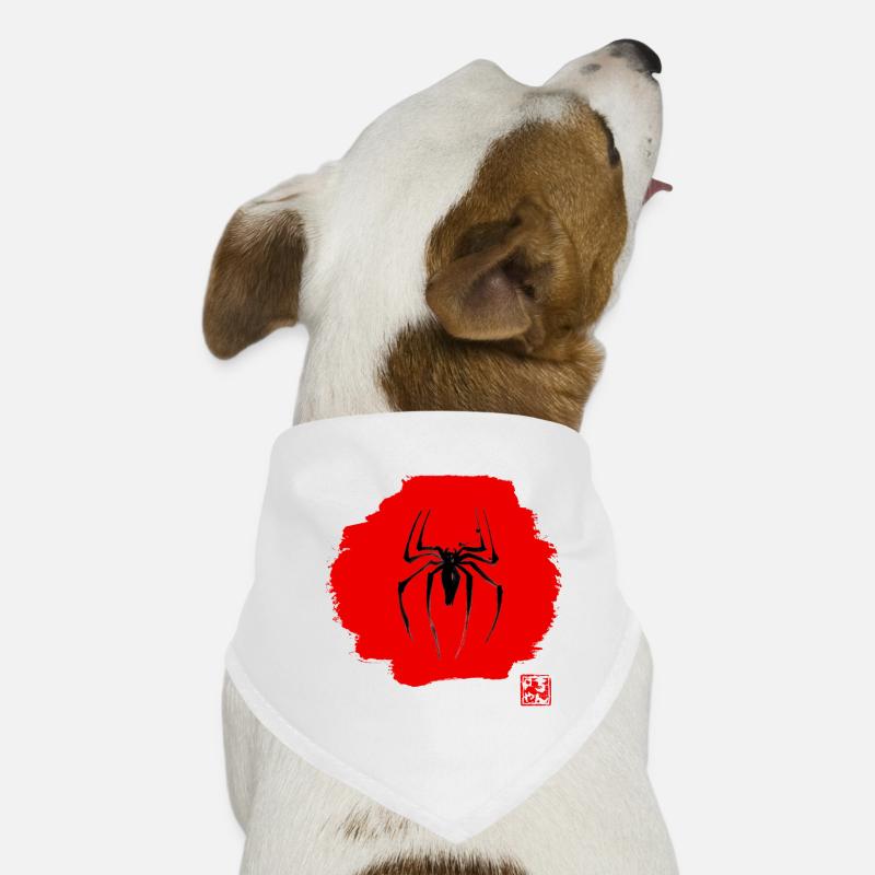 spider red Bandana pour chien