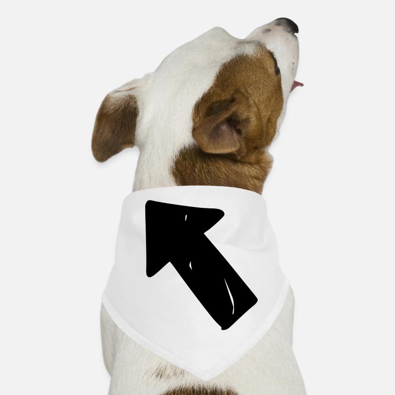 Flèche dessin croquis noir Bandana pour chien