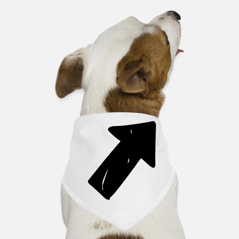 Flèche dessin croquis noir Bandana pour chien