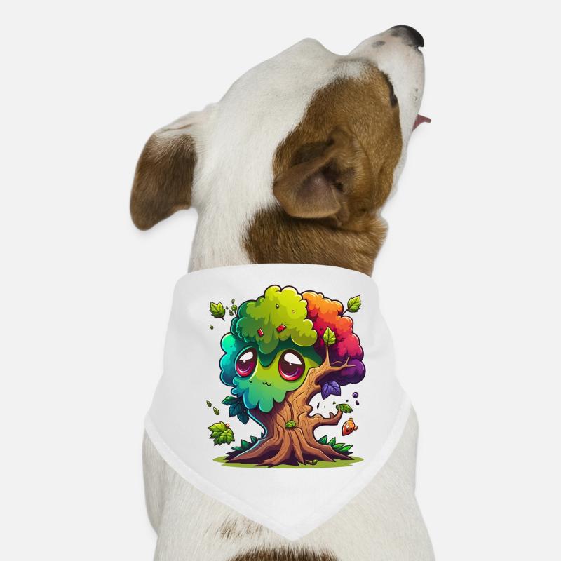 Tree Cartoon Art Dog Bandana