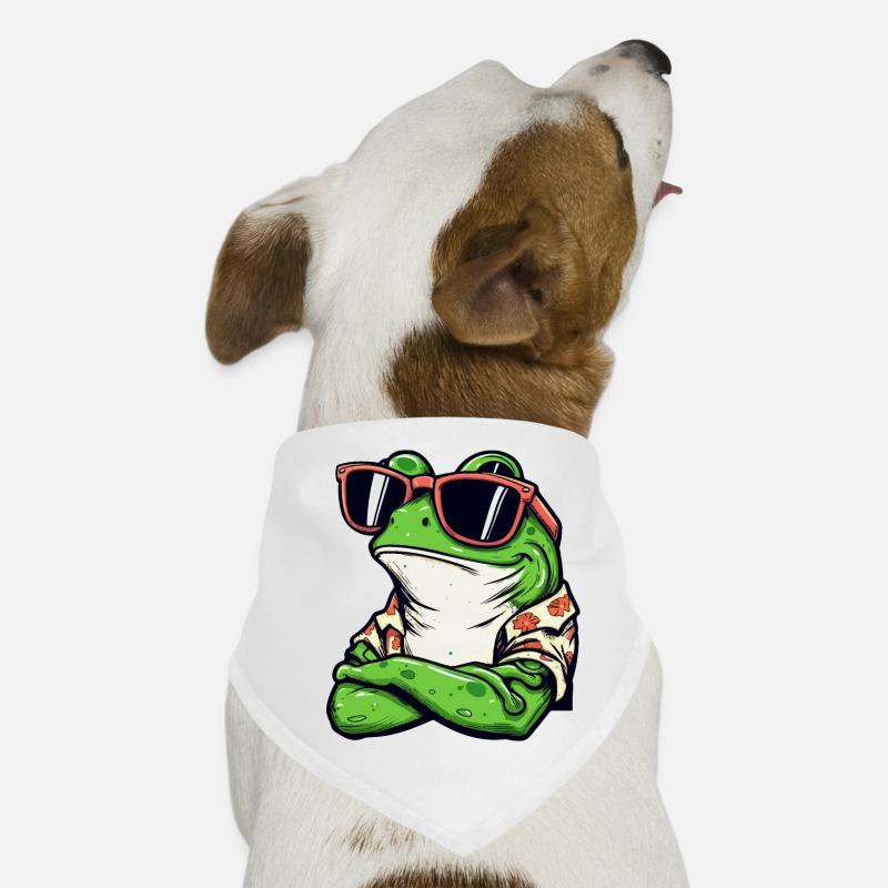 Cool Frog Dog Bandana