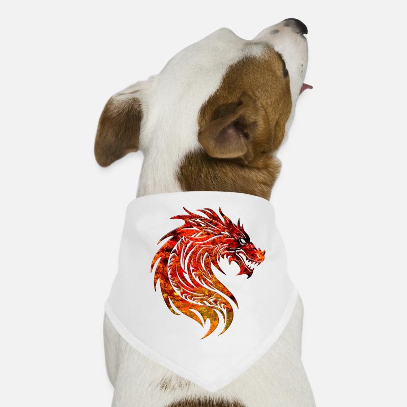 Fantasy Drache Anime Drachenkopf Mythisches Reptil Hunde-Bandana