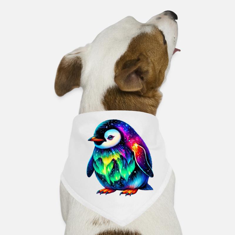 Aurora Borealis Pinguin Hunde-Bandana