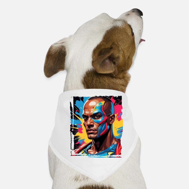 Porträt eines Sci-Fi-Superhelden Hunde-Bandana